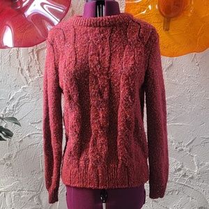 A New Day Sweater - Cranberry/Orange